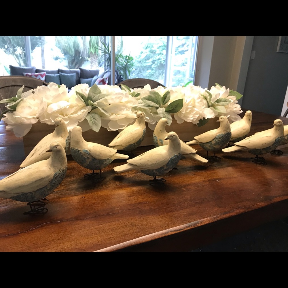 Wooden bird figurine pair - Picture 3 of 4